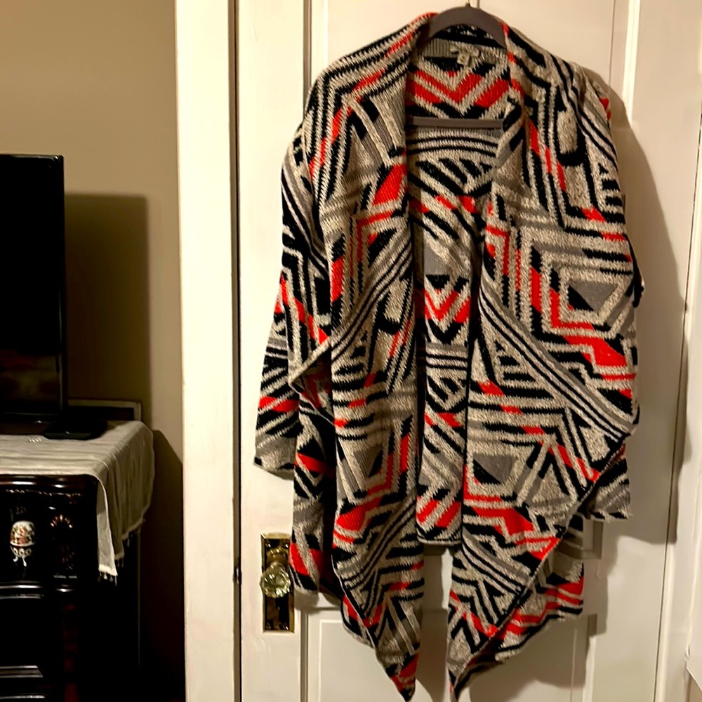 Lucky Brand Gray Multicolored Wrap